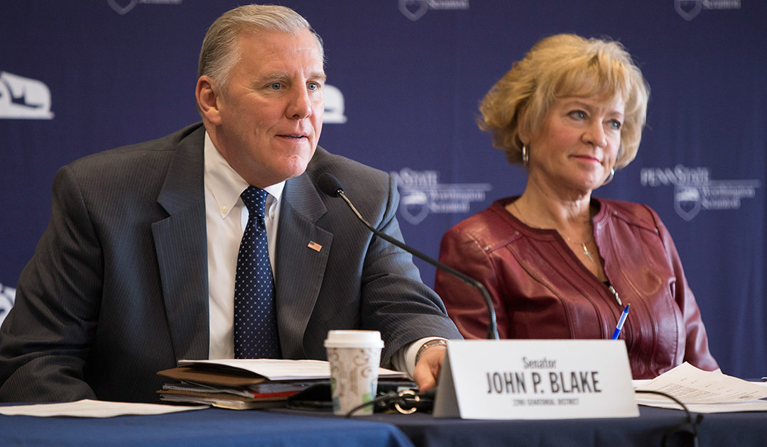 Senator John Blake and Senator Lisa Boscola