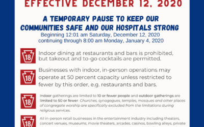 Senator Boscola’s Statement on Updated COVID-19 Mitigation – December 10, 2020