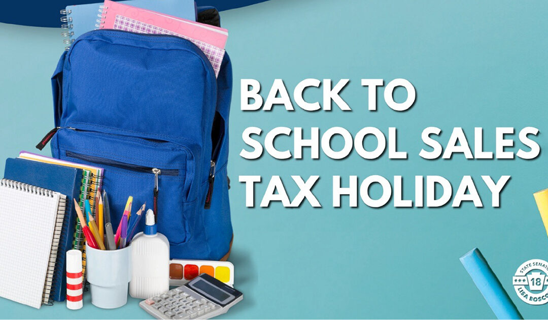 Sales Tax Holiday for School Supplies