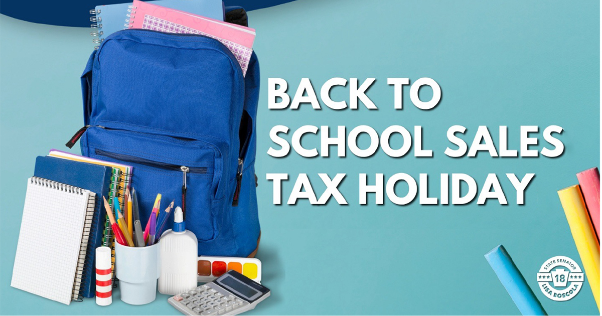 Sales Tax Holiday for School Supplies